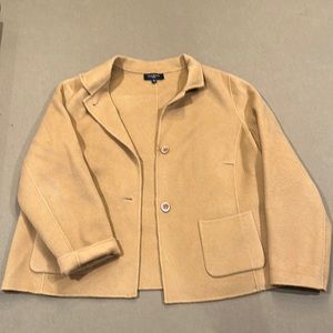 Talbots Camel Color Fleece Coat